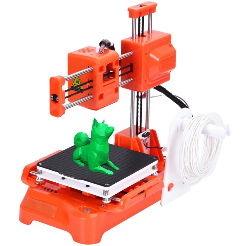 Mini FDM 3D Printer For Beginners FDM Technology 100x100x100mm Printing Size Support 1.75mmPLA Filaments 0.4mm Nozzle