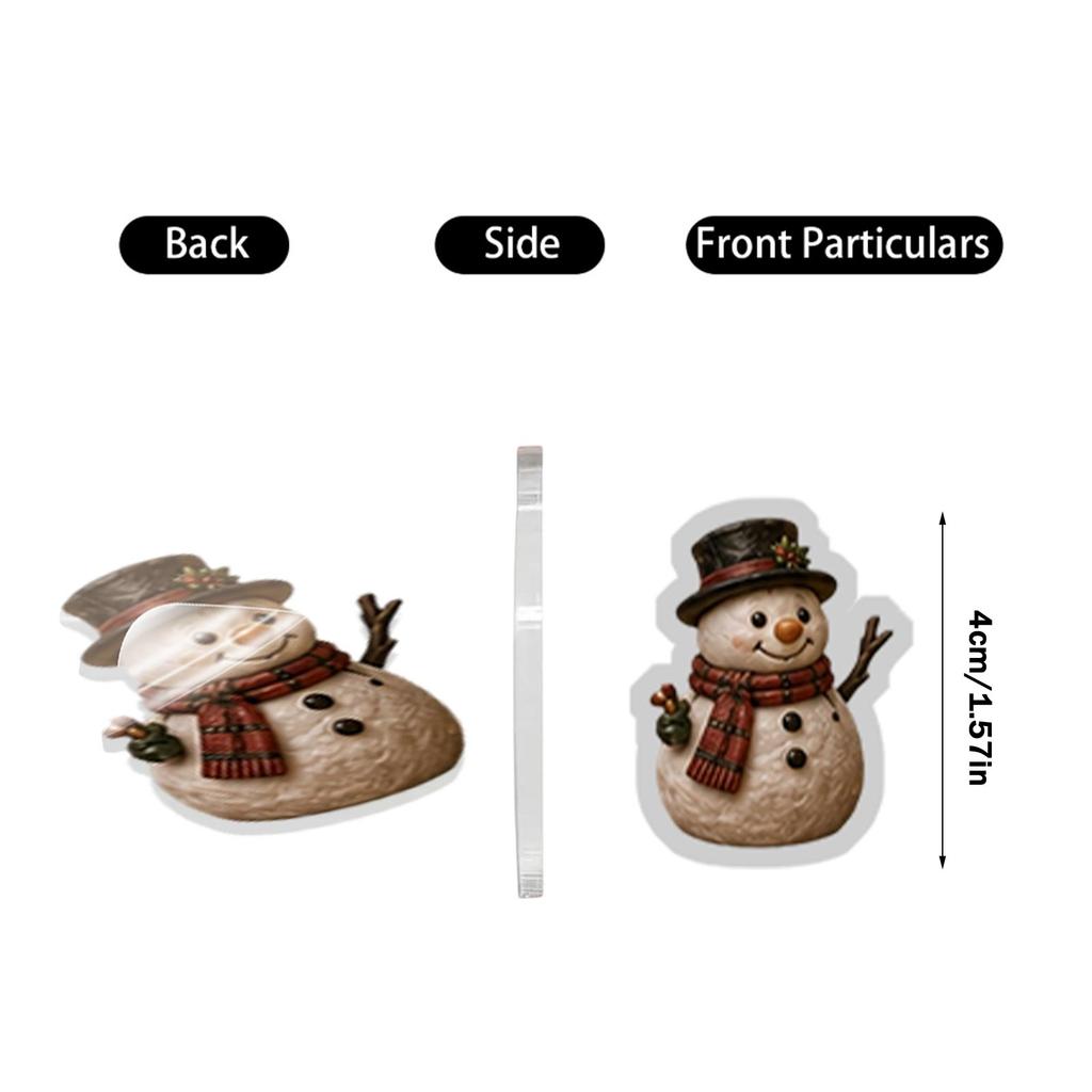Christmas Village Advent Calendar with 2D Hanging Ornaments - Holiday Countdown