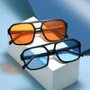 2025 Korean Style Retro Square Sunglasses: Trendy, High-End, UV Protection for Clubbing