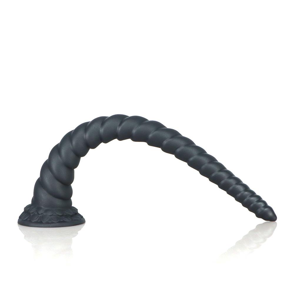 New Ultra Long and Thick Shaped Tentacle Octopus Abyssal Dildo with Anal Plug in The Anus and Long Anal Whip