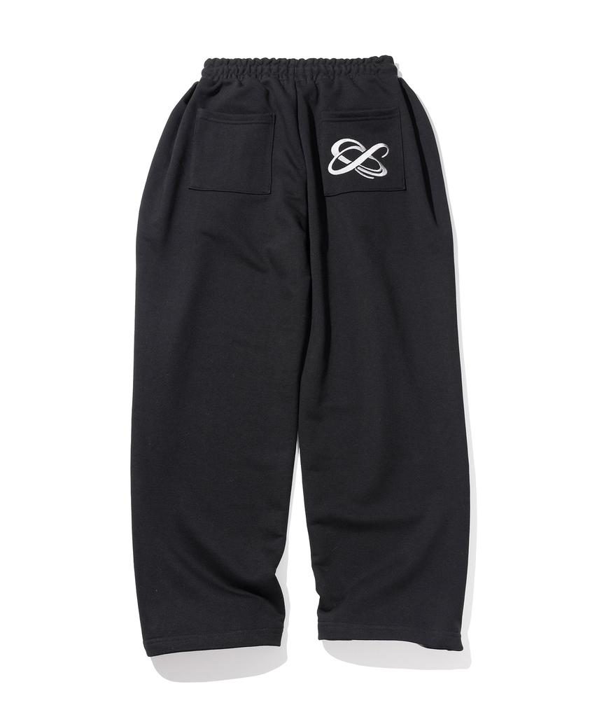 MASSNOUN Unmeasured Logo Double-Pleat Sweatpants Mfitp001-Bk