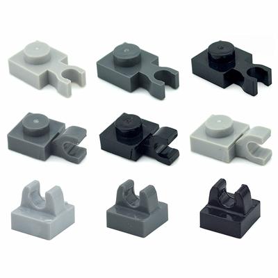 50pcs/lot 1x1 Dot Bricks DIY Tile 1*1 with Clip Assemble Particles Building Blocks 15712 2555 Educational Technical MOC Part Toy