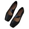 Super soft horse leather~ high-end leather square head thick heel Mary Jane shoes women's autumn retro ballet shoes small leather shoes single shoes
