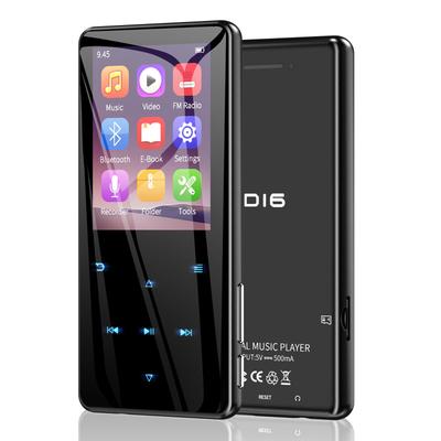 ODEJOI 64GB MP3 Player with Bluetooth 5.3, Wireless Portable Music Player, White Noise Resistant, Built-in Speaker, Lossless Sound Quality, 2.4-inch L