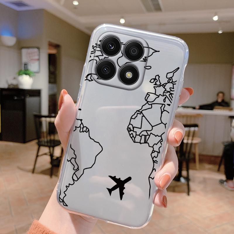 For Honor X8a 4G Case Silicone Soft Clear Coque Phone Cases Cover X8b X8c X6b 6.7'' 5G X8 X6a Shell Bumper Protection Astronaut