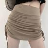 Women's High-Waist Pleated Drawstring Skort - Summer Sexy Slim Fit