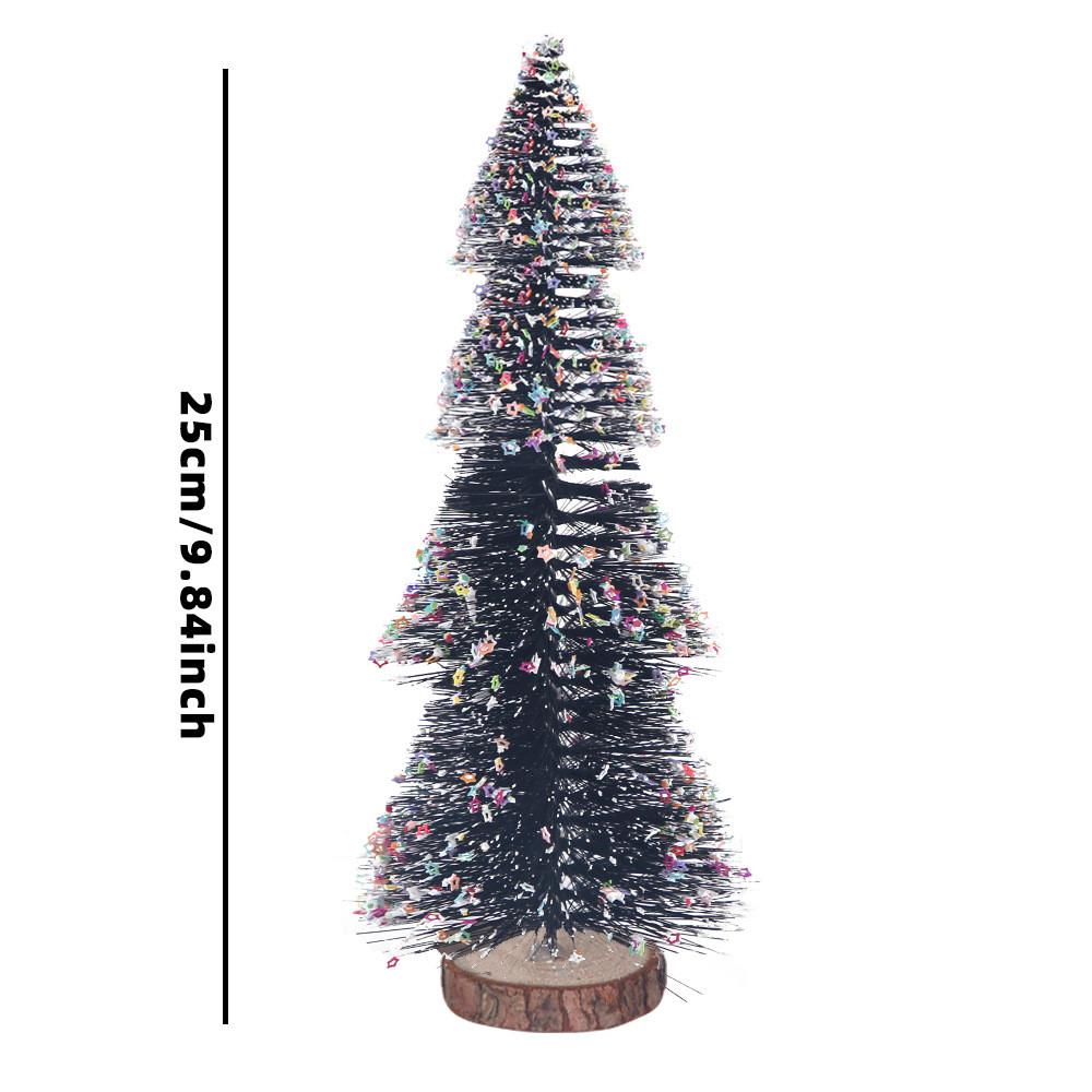 Mini Christmas Elegant Tree Decor Charming Star Shape Design Tabletop Display For Joy Holiday