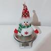 Haobei Light-Up Snowman Christmas Ornament with Snowflakes - Perfect Children's Gift