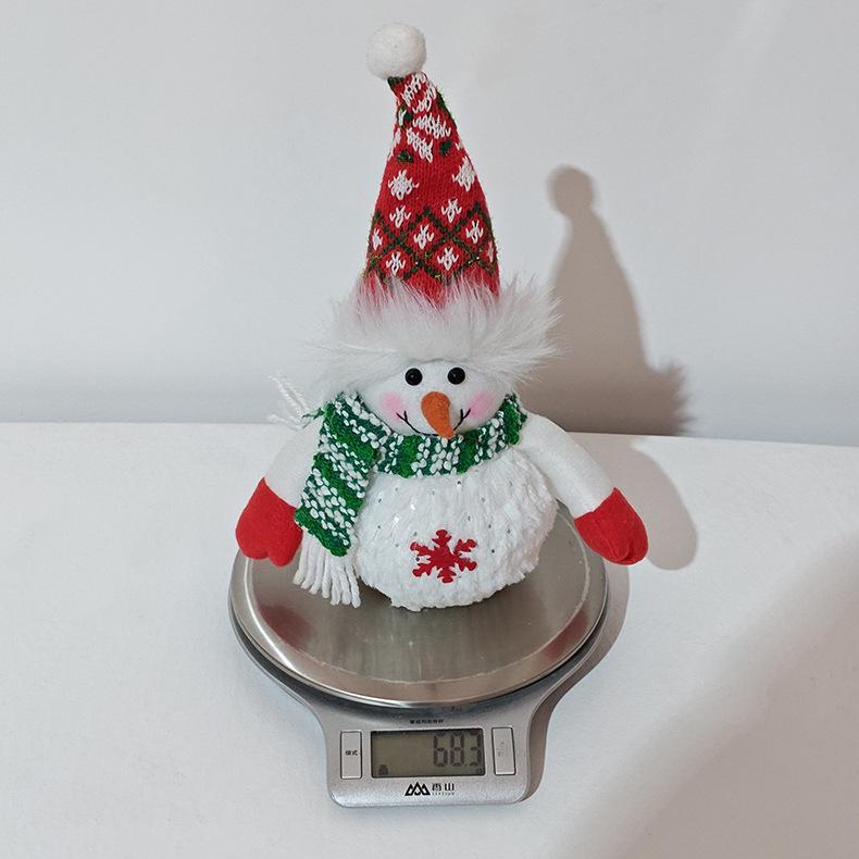 Haobei Light-Up Snowman Christmas Ornament with Snowflakes - Perfect Children's Gift