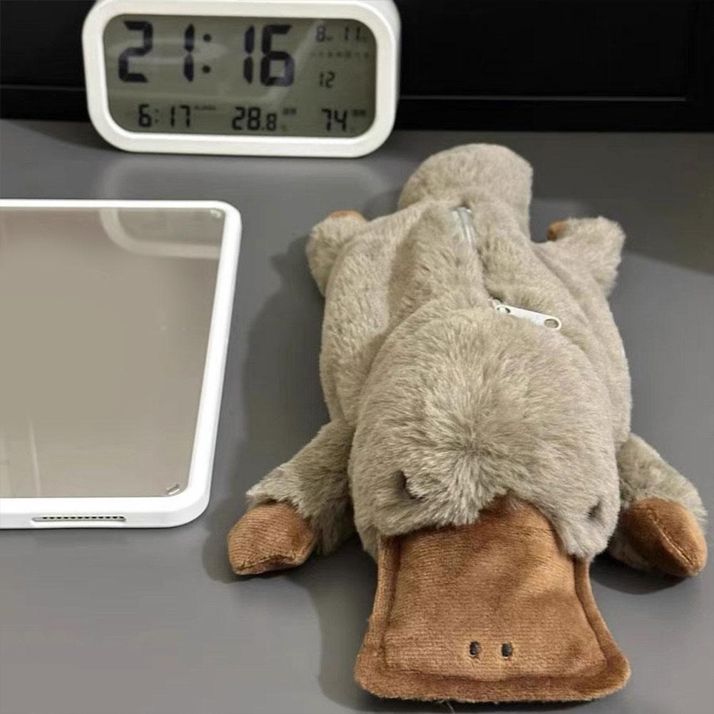 Cute Cartoon Design Pencil Case Plush Pencil Cases for Girls Kids Kawaii School Pencil Pouch Storage Bags Zipper Organizer Box