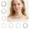 Beaded Turquoises Crystal Choker Irregular Irregular Choker Necklace Crystal Beaded Necklace  Gift