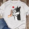 Boston Terrier Love Bostie Dog Mom Funny Girls T-Shirt Gift T-Shirt - Funny Dog - Boston Terrie Mom Lovers - Mother's Day