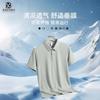 Traceless Polo Shirt Short-Sleeved Men'S Summer New Quick-Drying Top Ice Silk Antibacterial Loose Casual Lapel Sports T-Shirt