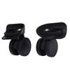 2pcs Luggage Suitcase Double Row Wheels Black Quiet Universal Rotation Casters Replacement