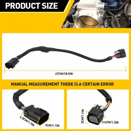 8 Pin To 6 Pin For 2003-2007 Trucks GM Throttle 25383922 Body Adapter Harness