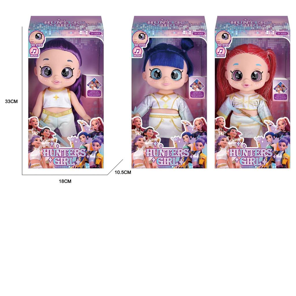 With Tiger Weapon Accessories Music Theme Song 5D Eyes 10 Inches 13 Inches 5 Joints K-POP Witch Hunter Girl Group Toy