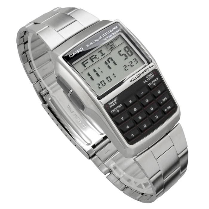 Casio Data Bank DBC-32D-1A Men's Digital Watch (Silver)