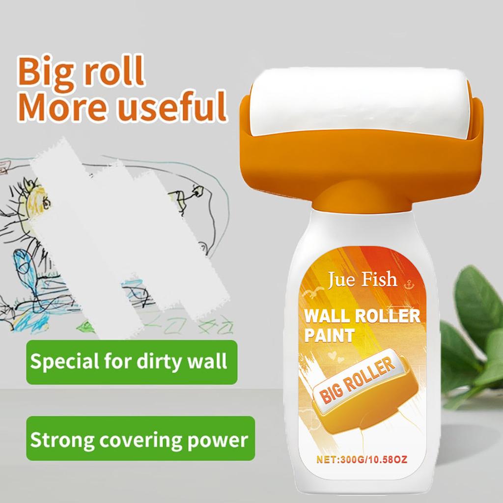 Touch Up Paint Roller Wall Repair Roller Paint Small Wall Patching Brush Wall Repair Brush for Kitchen Bedroom Living Room 300g