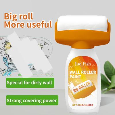 Touch Up Paint Roller Wall Repair Roller Paint Small Wall Patching Brush Wall Repair Brush for Kitchen Bedroom Living Room 300g