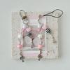 Phone Charms Pink Guitar Radio Microphone Pendant  Bag Phone Lanyard Cute Accessory for Girls Women Jewelry Bag Charm