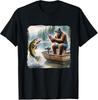 Bigft Fishing Funny Sasquatch Summer Bass Fisherman T-Shirt