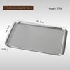 Korean Style 304 Stainless Steel Gold Rectangular Cafe Tray Dessert Plate
