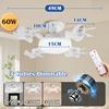 LED Ceiling Fan Light 60W Dimming Silent Motor 3 Strong Wind E27 Modern Electric Drone Integrated Pendant Fan Lamp for Bedroom