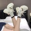 Fashion Women Chunky Sneakers Casual Platform Shoes 7.5CM Height Increased Thick Bottom Ladies Trainers Fashion Breathable Basket Femme
