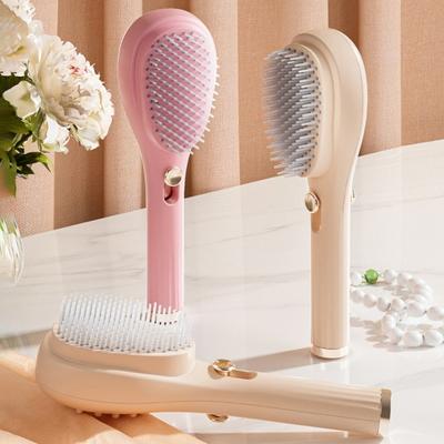 Yousheng Retractable Hair Brush Self-Cleaning Bristles Scalp Massage Anti-static Hair Detangling Styling Comb Portable Women Hairdressing Tools