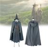 The Hobbit Gandalf Cosplay Costume With Cloak And Hat For Halloween Role Play