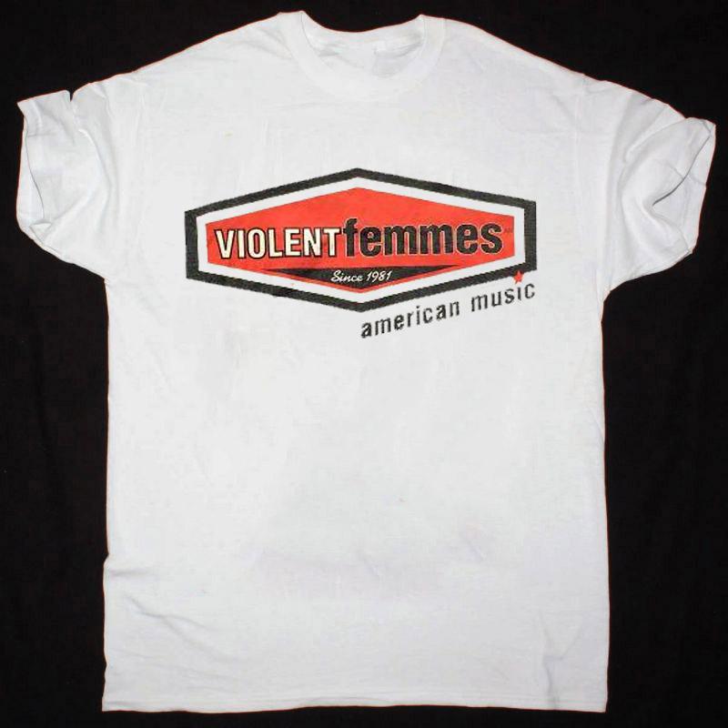 1997 violent femmes american music band Short Sleeve White Shirt M
