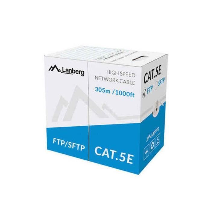 Câble Réseau Rigide UTP 6ème Catégorie Lanberg LCF5-10CC-0305-S - CAT5e - 305m - F/UTP (FTP)
