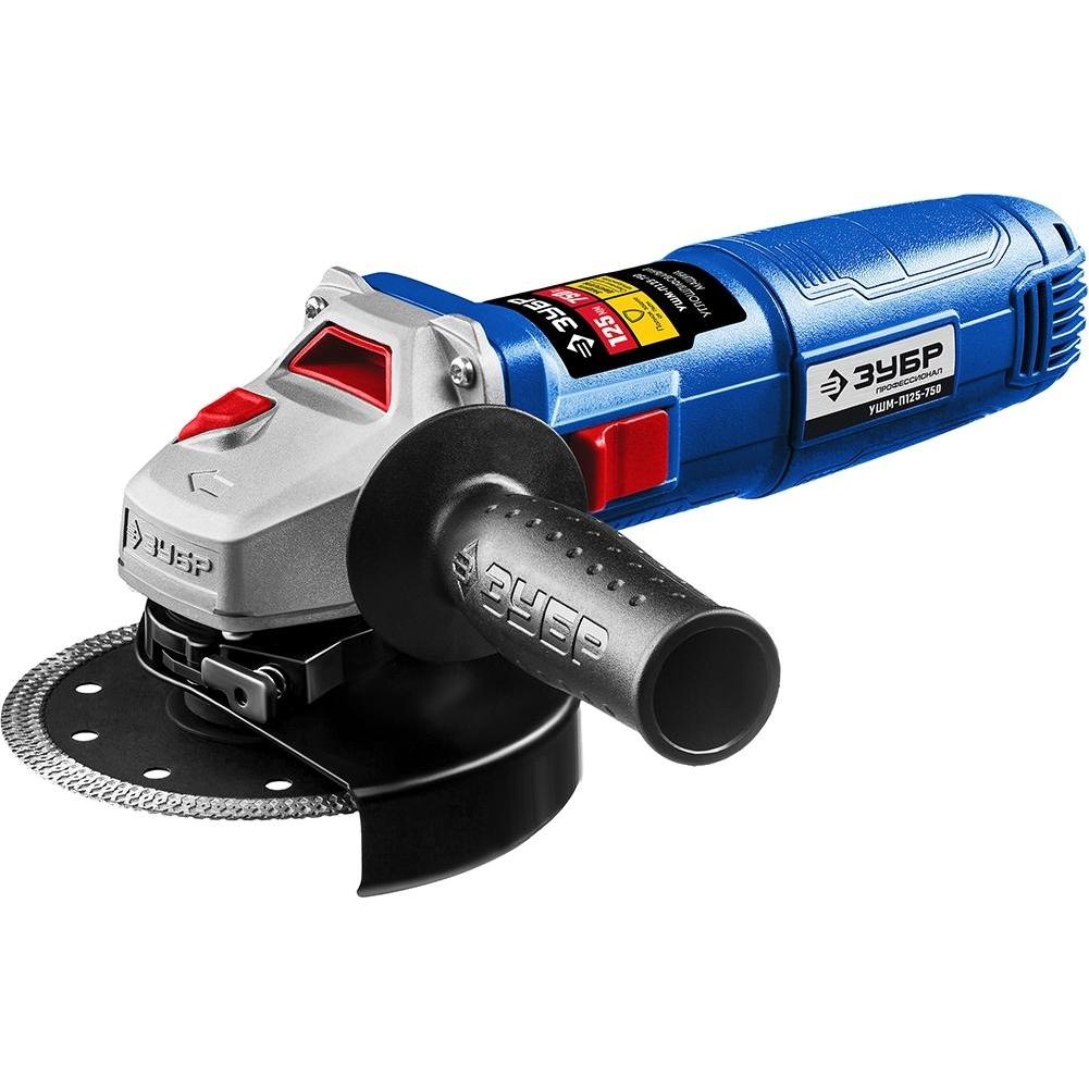 

Угловая шлифовальная машина Зубр Усм-П125-750