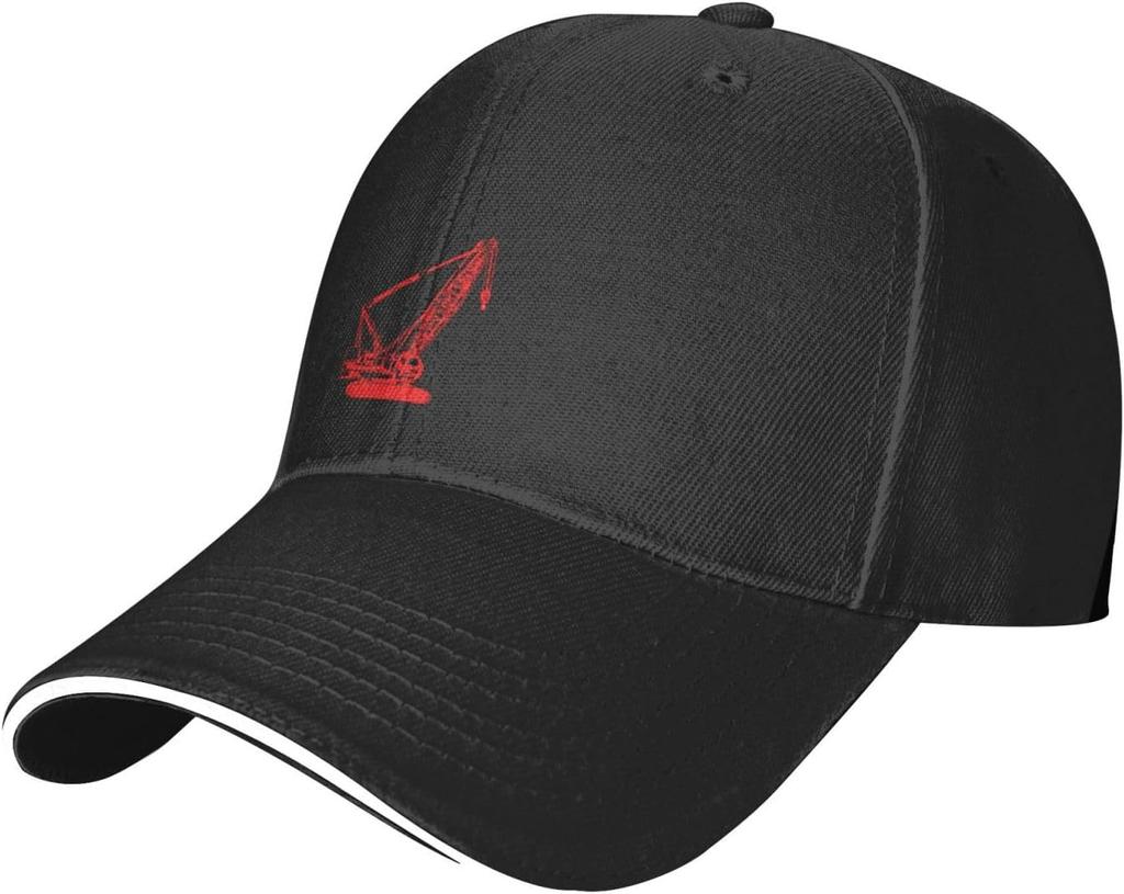 Crane Operator Heavy Machinery Graphic Baseball Cap Durable Polyester Adjustable Outdoor Cap for Men Women