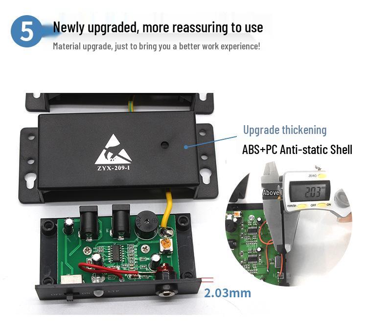 Antistatisches Armband mit Monitor und Alarm ZYX-209-I/1