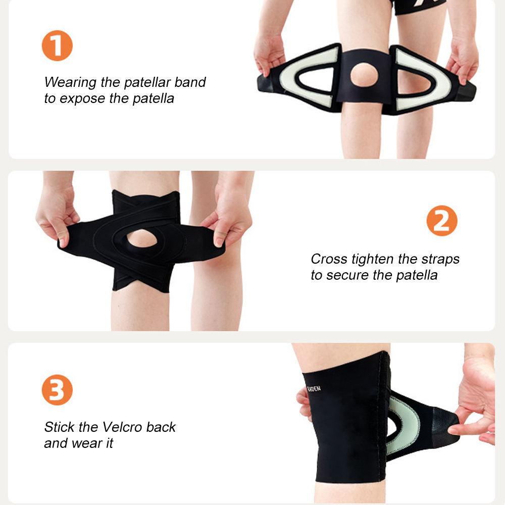 1Pcs Knee Brace for Women Man,Compression Knee Sleeve with Bilateral Stabilizers, Knee Support for Meniscus Tear, Arthritis Pain
