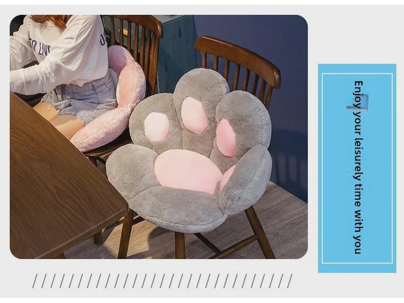 Cross-Border Creative Cat & Bear Paw Plush Cushion – All-in-One Sofa, Chair, and Floor Mat