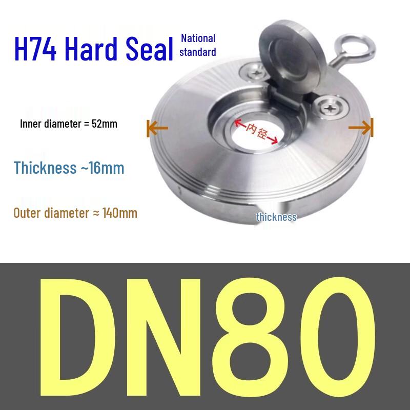 Rongyu 304 Stainless Steel Wafer Check Valve
