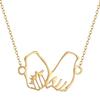 Kinitial Birth Flower Pendants Necklaces For Women Jewelry Ankh Cross Egyptian Leaves Moon Sun Butterfly Chain Choker Collares