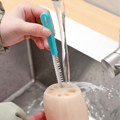 Stainless Steel Cleaning Brush Bottle Cleaner Brush Bathroom Sink Pipe Cleaner Easy To Clean Pipe Dredging Tools Lotus Root Brush AVE