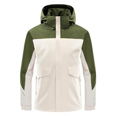 Outdoor Sports Couple Jackets Autumn and Winter New Men's and Women's Waterproof Mountaineering Jackets Color-blocked Hooded Tops