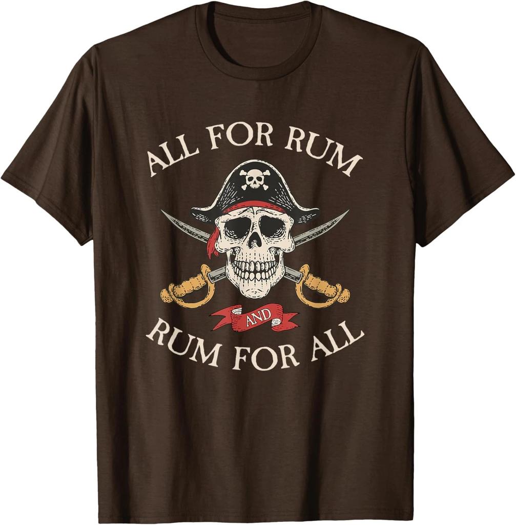 Alles für Rum und Rum für Alle Lustiges Piraten-Trink-Unisex-T-Shirt
