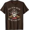 Alles für Rum und Rum für Alle Lustiges Piraten-Trink-Unisex-T-Shirt