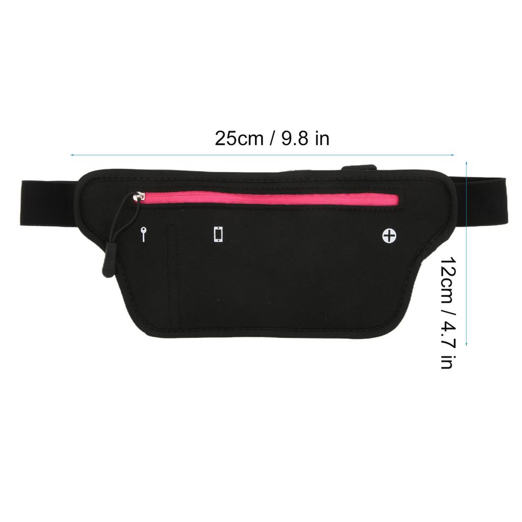 Waist Pack Neoprene Running Waist Bag with Elastic Waistband for Men Women
