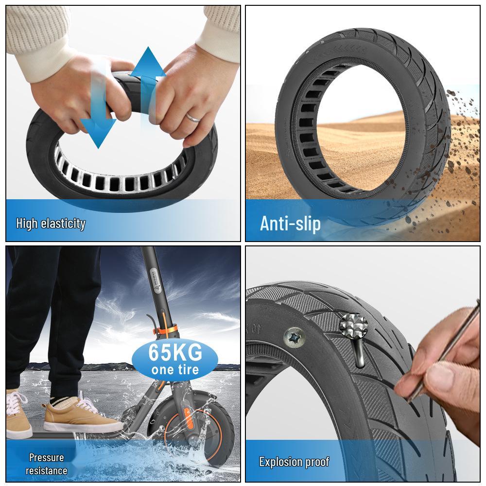 10x2.5-6.1 Puncture-Proof Off-Road Tire for KUGOO M4/M4 Pro Electric Scooter
