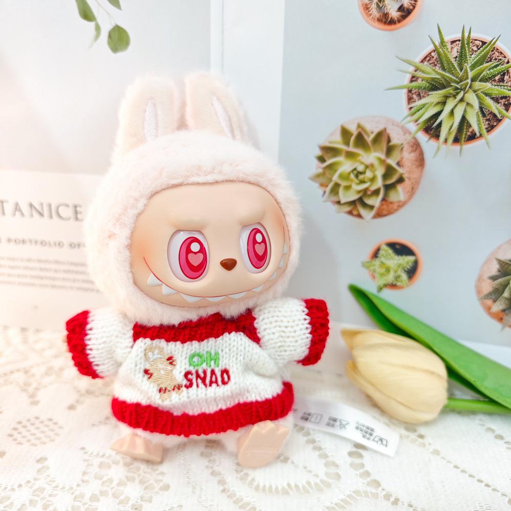 

suitable for Labubu dolls first and second generation Xmas Holiday clothing sweater sets made with high-quality materials
