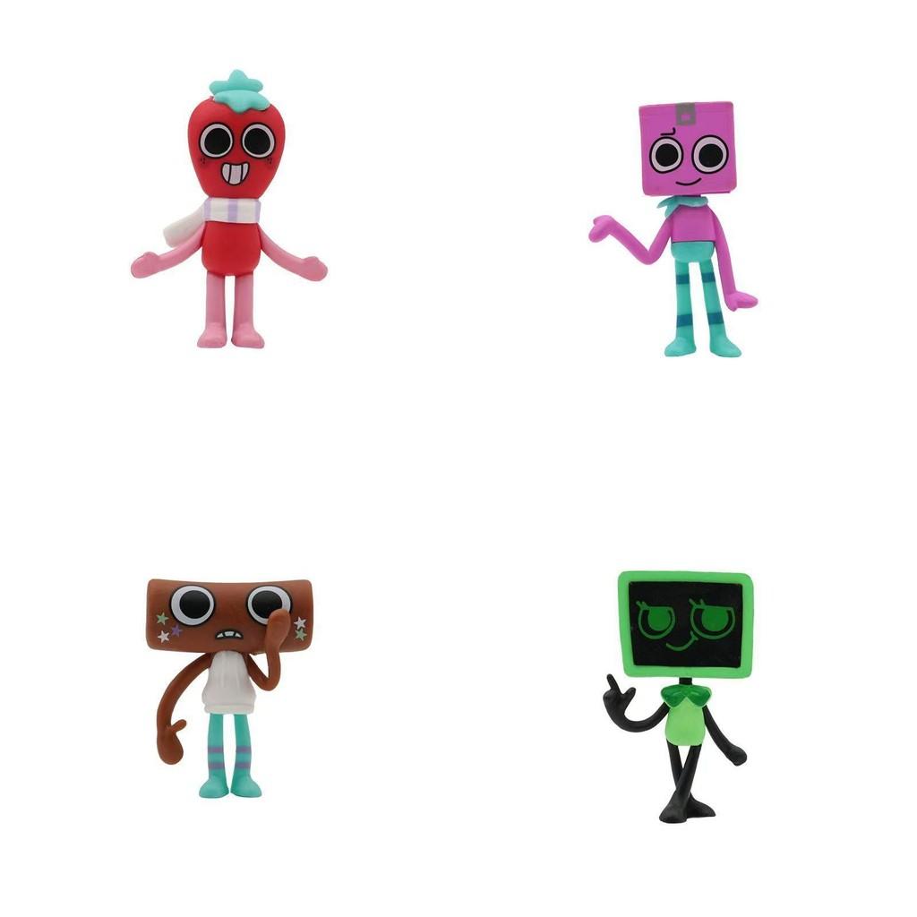 Cute Dandys World Pvc Doll Figurine Set Of 8 Anime Character Perfect Home Decor