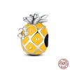 Fit Qikaola Original Bracelets Fashion Durian Cherry Watermelon Banana Fruit Copper Charms Beads Diy Birthday Jewelry Gifts