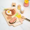 Early Education Children Play House Kitchen Simulation Set Kitchen Utensils Natural Breakfast Group Parent-Child Interactive Toys