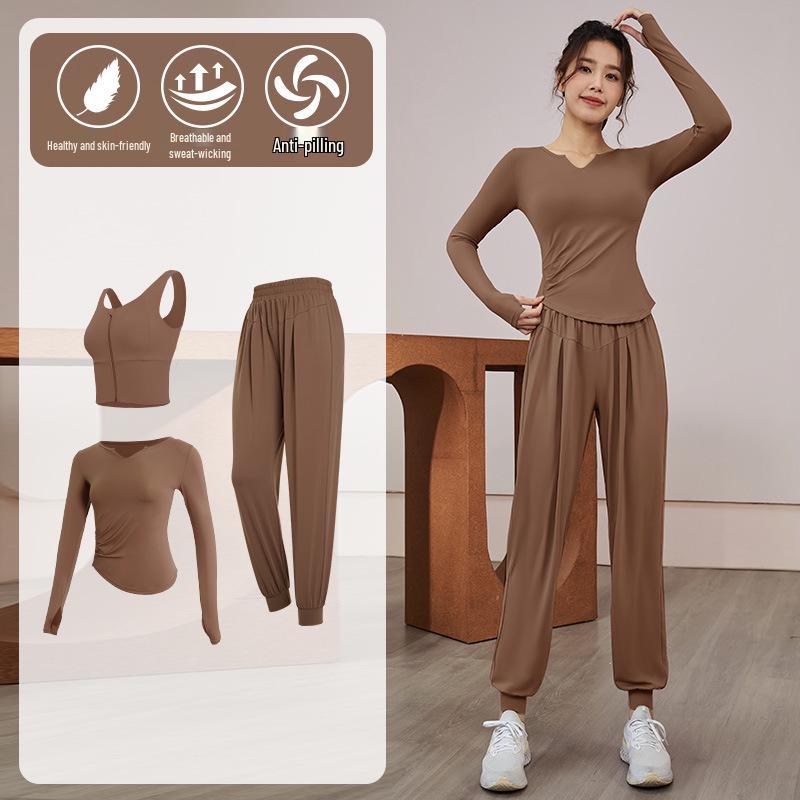 Women's Quick-Dry Long Sleeve Fitness & Yoga Set: Running, Pilates, Body Shaping Top for Spring & Autumn